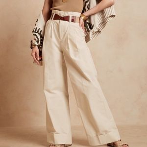 Banana Republic Wide Leg Paper Bag Pant—Size 4